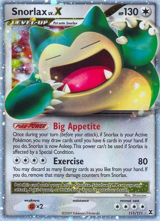 Snorlax LV.X (111/111) [Platinum: Rising Rivals] - Trinity Hobby