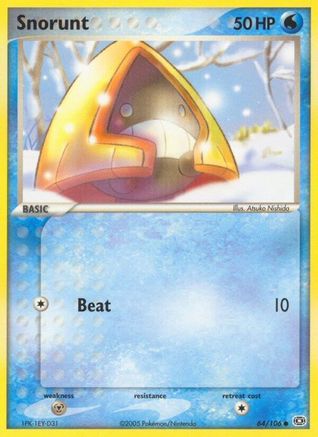 Snorunt (64/106) (Stamped) [EX: Emerald] - Trinity Hobby