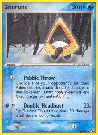 Snorunt (64/108) (Stamped) [EX: Power Keepers] - Trinity Hobby