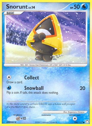 Snorunt (100/123) [Diamond & Pearl: Mysterious Treasures] - Trinity Hobby