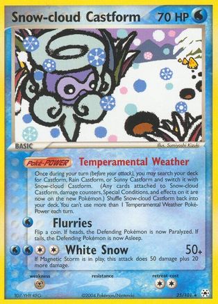 Snow-cloud Castform (25/101) [EX: Hidden Legends] - Trinity Hobby