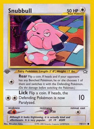 Snubbull (74/111) [Neo Genesis 1st Edition] - Trinity Hobby