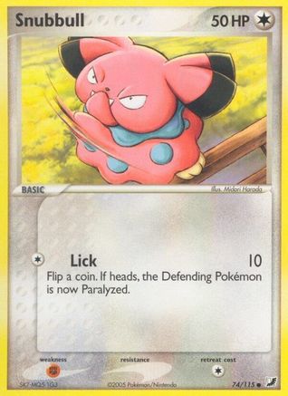 Snubbull (74/115) (Stamped) [EX: Unseen Forces] - Trinity Hobby