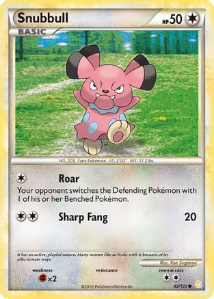Snubbull (82/123) [HeartGold & SoulSilver: Base Set] - Trinity Hobby