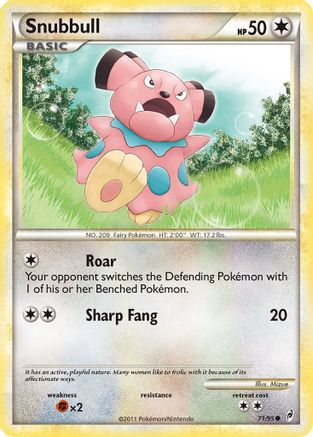 Snubbull (71/95) [HeartGold & SoulSilver: Call of Legends] - Trinity Hobby