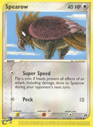 Spearow (81/100) [EX: Sandstorm] - Trinity Hobby