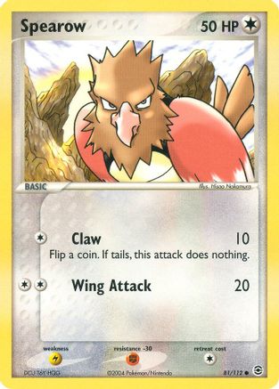 Spearow (81/112) [EX: FireRed & LeafGreen] - Trinity Hobby
