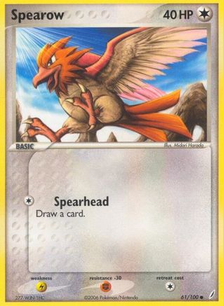 Spearow (61/100) (Stamped) [EX: Crystal Guardians] - Trinity Hobby