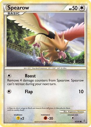 Spearow (62/95) [HeartGold & SoulSilver: Unleashed] - Trinity Hobby