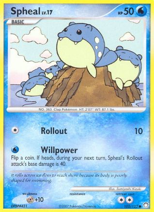 Spheal (102/123) [Diamond & Pearl: Mysterious Treasures] - Trinity Hobby