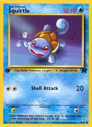 Squirtle (68/82) [Team Rocket 1st Edition] - Trinity Hobby
