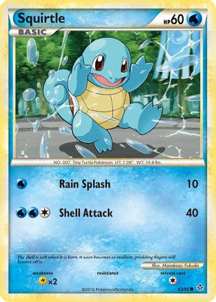 Squirtle (63/95) [HeartGold & SoulSilver: Unleashed] - Trinity Hobby