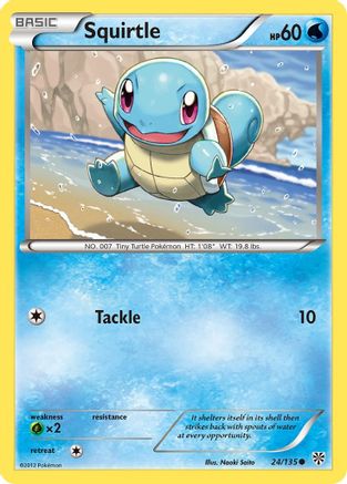 Squirtle (24/135) [Black & White: Plasma Storm] - Trinity Hobby