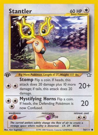 Stantler (76/111) [Neo Genesis 1st Edition] - Trinity Hobby