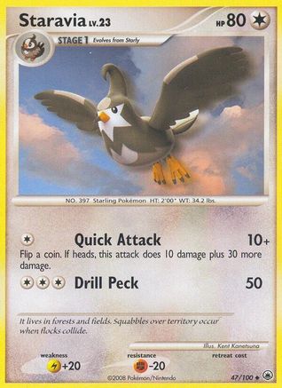 Staravia (47/100) [Diamond & Pearl: Majestic Dawn] - Trinity Hobby