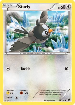 Starly (95/116) [Black & White: Plasma Freeze] - Trinity Hobby