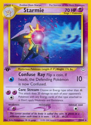Starmie (25/64) [Neo Revelation Unlimited] - Trinity Hobby