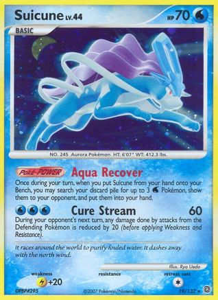 Suicune (19/132) [Diamond & Pearl: Secret Wonders] - Trinity Hobby