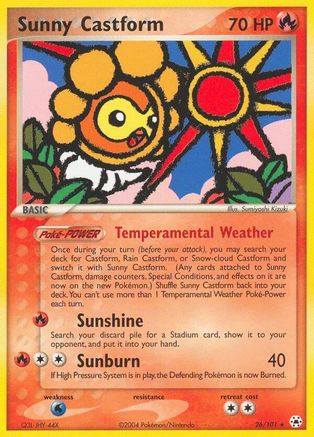 Sunny Castform (26/101) [EX: Hidden Legends] - Trinity Hobby