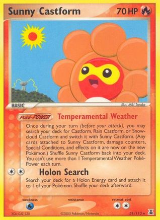 Sunny Castform (31/113) [EX: Delta Species] - Trinity Hobby