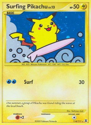 Surfing Pikachu (114/111) [Platinum: Rising Rivals] - Trinity Hobby