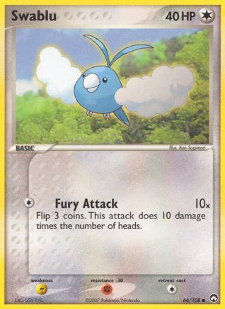 Swablu (66/108) (Stamped) [EX: Power Keepers] - Trinity Hobby
