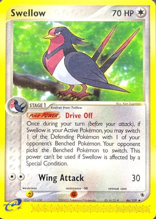 Swellow (46/109) [EX: Ruby & Sapphire] - Trinity Hobby