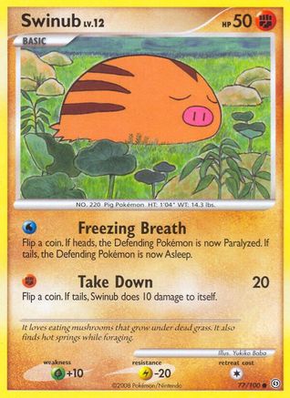Swinub (77/100) [Diamond & Pearl: Stormfront] - Trinity Hobby