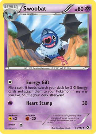 Swoobat (65/113) [Black & White: Legendary Treasures] - Trinity Hobby