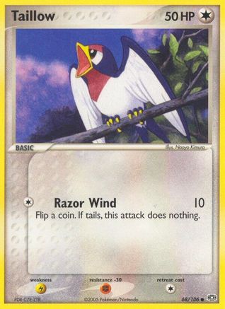 Taillow (68/106) (Stamped) [EX: Emerald] - Trinity Hobby