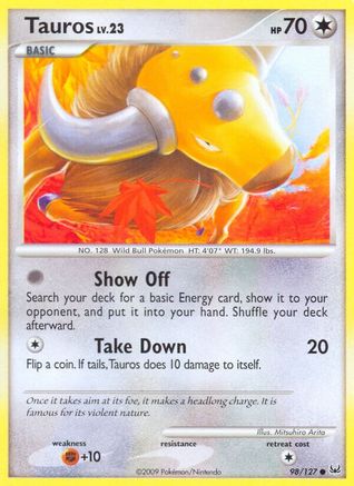 Tauros (98/127) [Platinum: Base Set] - Trinity Hobby