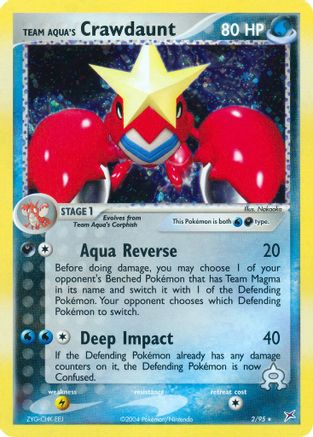 Team Aqua's Crawdaunt (2/95) [EX: Team Magma vs Team Aqua] - Trinity Hobby