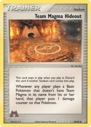 Team Magma Hideout (83/95) [EX: Team Magma vs Team Aqua] - Trinity Hobby