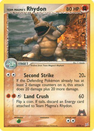 Team Magma's Rhydon (22/95) [EX: Team Magma vs Team Aqua] - Trinity Hobby