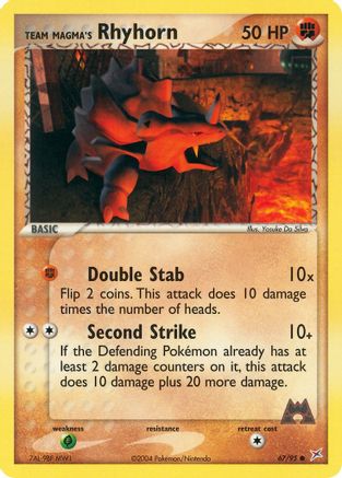 Team Magma's Rhyhorn (67/95) [EX: Team Magma vs Team Aqua] - Trinity Hobby