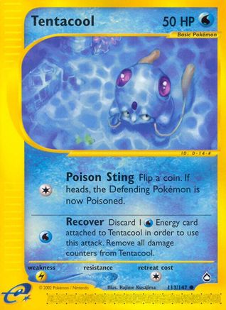 Tentacool (113/147) [Aquapolis] - Trinity Hobby