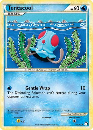 Tentacool (80/102) [HeartGold & SoulSilver: Triumphant] - Trinity Hobby