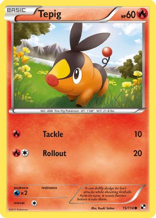Tepig (15/114) [Black & White: Base Set] - Trinity Hobby