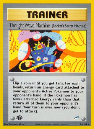 Thought Wave Machine (96/105) (Rocket's Secret Machine) [Neo Destiny 1st Edition] - Trinity Hobby