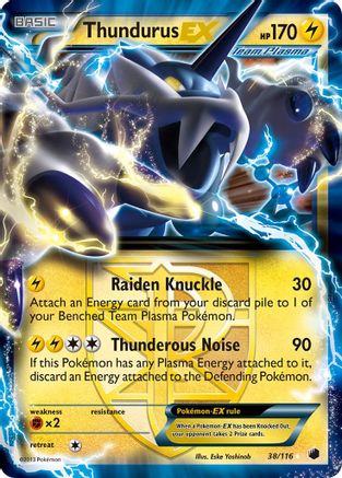 Thundurus EX (38/116) [Black & White: Plasma Freeze] - Trinity Hobby
