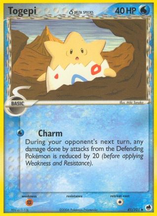 Togepi (41/101) (Delta Species) (Stamped) [EX: Dragon Frontiers] - Trinity Hobby