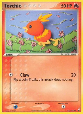 Torchic (65/100) (Stamped) [EX: Crystal Guardians] - Trinity Hobby