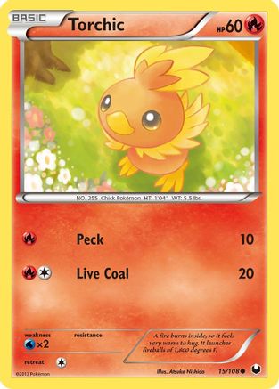 Torchic (15/108) [Black & White: Dark Explorers] - Trinity Hobby