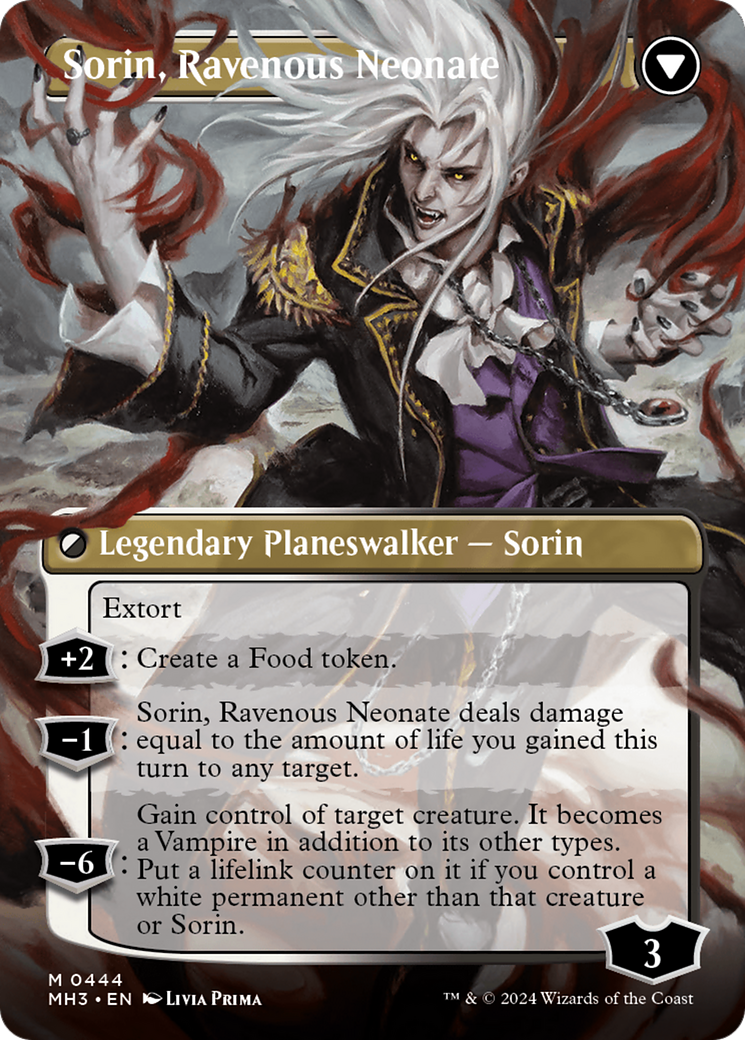 Sorin of House Markov // Sorin, Ravenous Neonate (Borderless) [Modern Horizons 3] - Trinity Hobby
