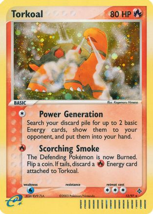 Torkoal (12/97) [EX: Dragon] - Trinity Hobby