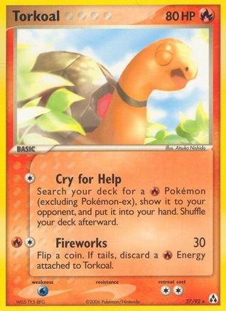 Torkoal (27/92) [EX: Legend Maker] - Trinity Hobby