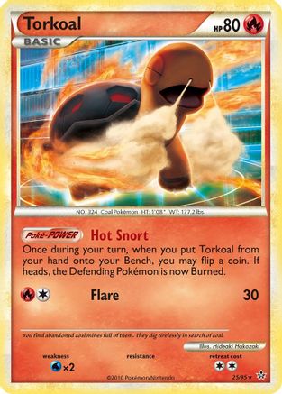 Torkoal (25/95) [HeartGold & SoulSilver: Unleashed] - Trinity Hobby