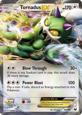 Tornadus EX (90/108) [Black & White: Dark Explorers] - Trinity Hobby