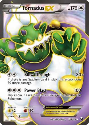 Tornadus EX (108/108) [Black & White: Dark Explorers] - Trinity Hobby
