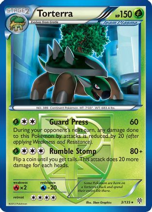 Torterra (3/135) [Black & White: Plasma Storm] - Trinity Hobby